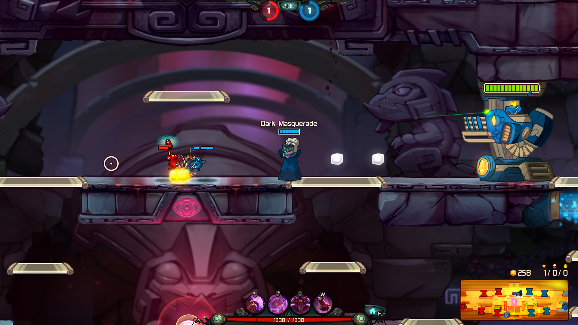 Awesomenauts - Dark Masquerade Qi'Tara Skin screenshot 6