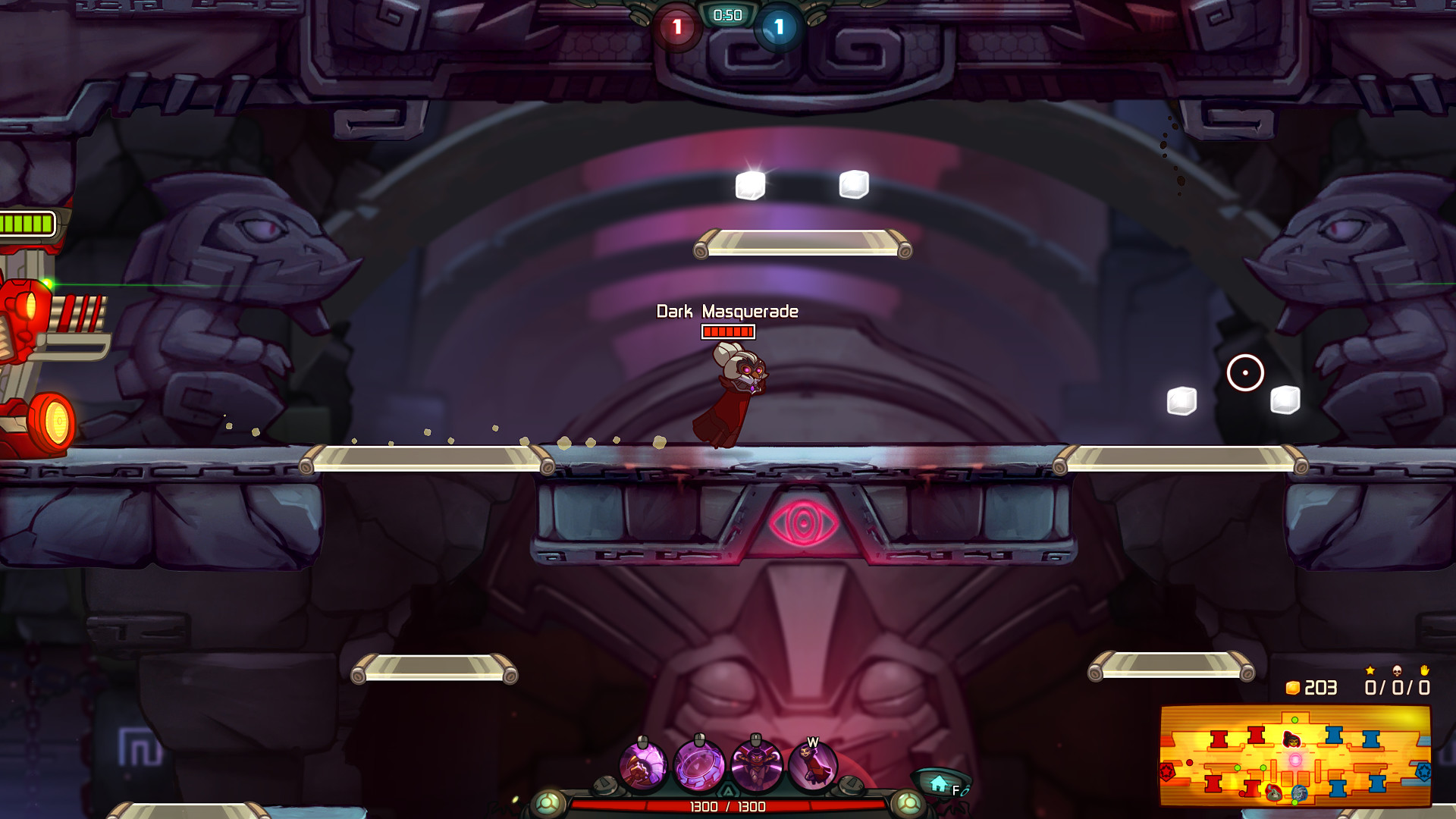Awesomenauts - Dark Masquerade Qi'Tara Skin screenshot 2