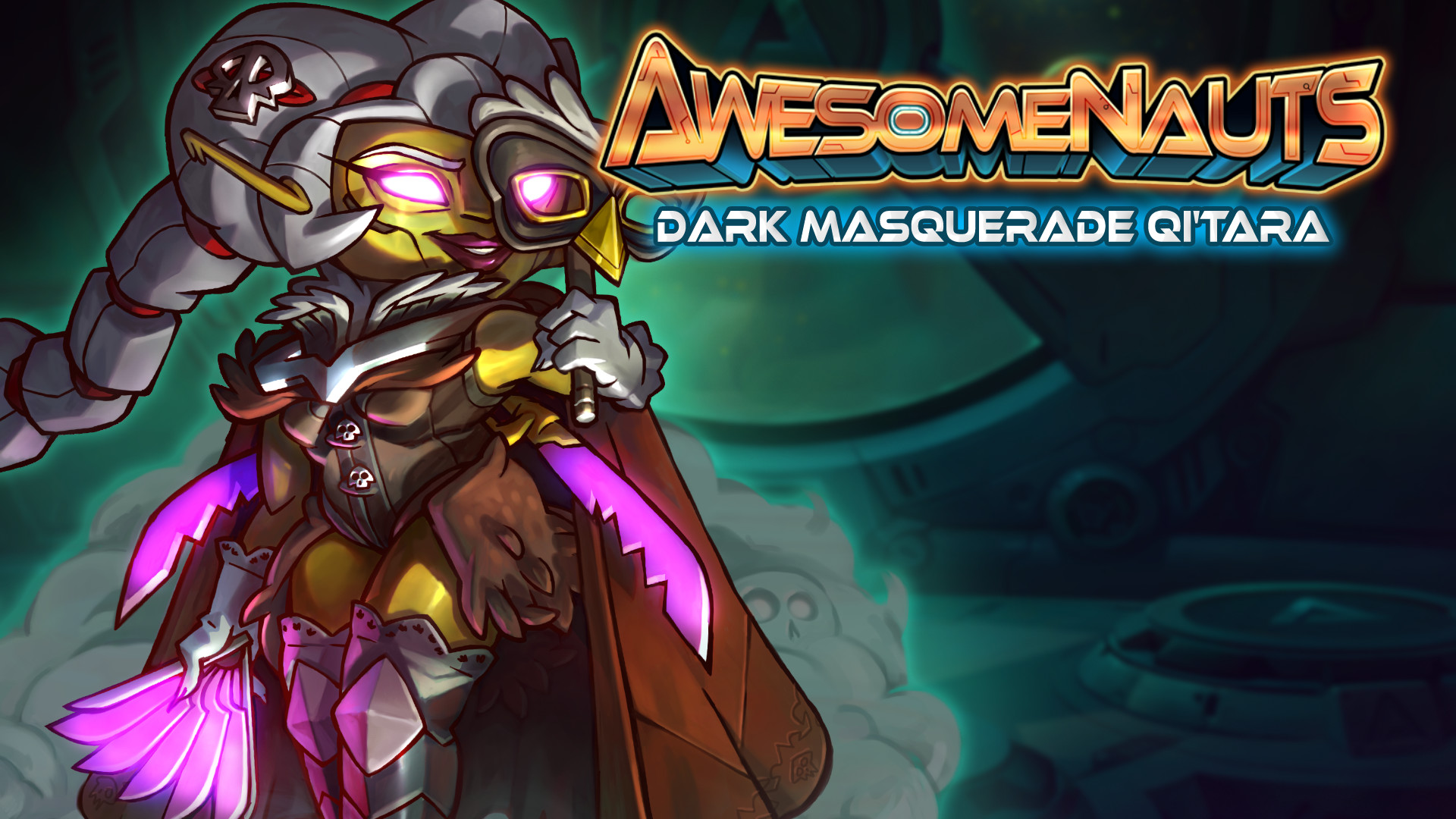 Awesomenauts - Dark Masquerade Qi'Tara Skin screenshot 1