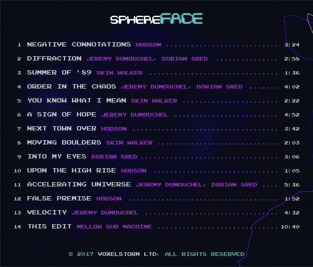 sphereFACE Soundtrack screenshot 2