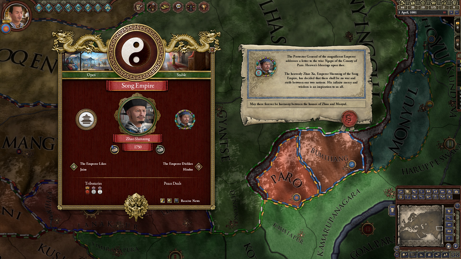 Crusader Kings II: Jade Dragon screenshot 1