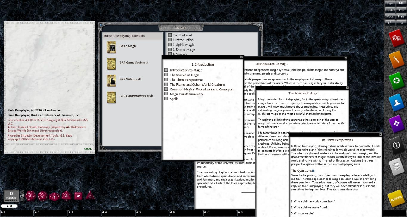 Fantasy Grounds - Basic Magic (BRP) screenshot 1