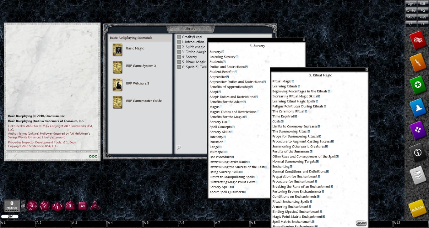 Fantasy Grounds - Basic Magic (BRP) screenshot 2