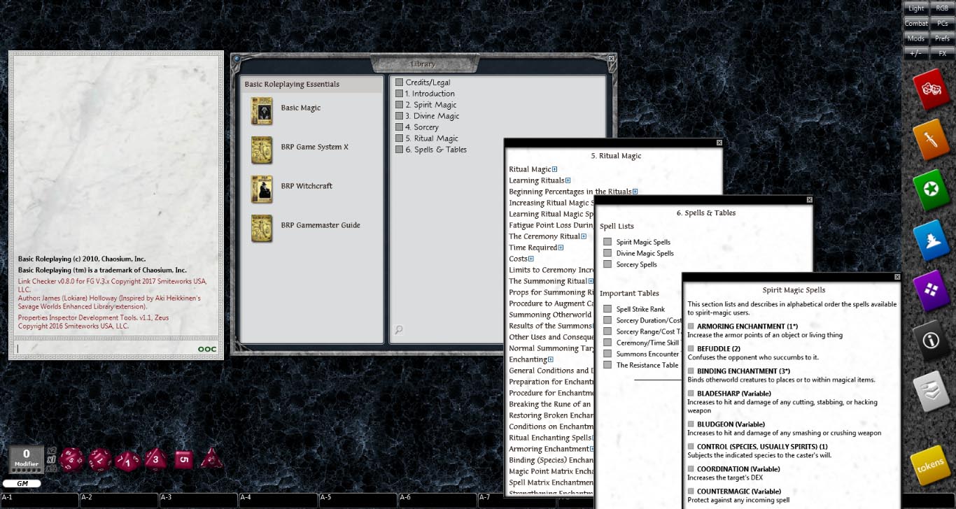 Fantasy Grounds - Basic Magic (BRP) screenshot 4