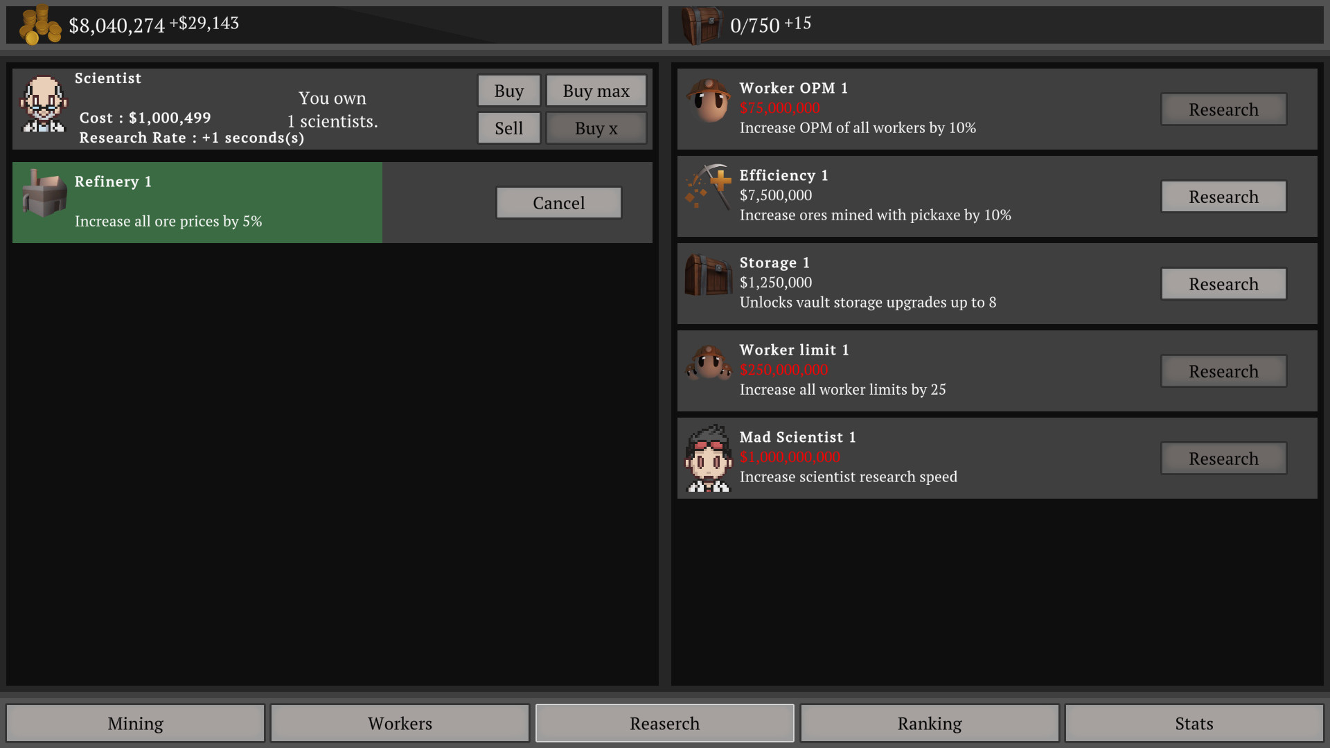 A Mining Game screenshot 3