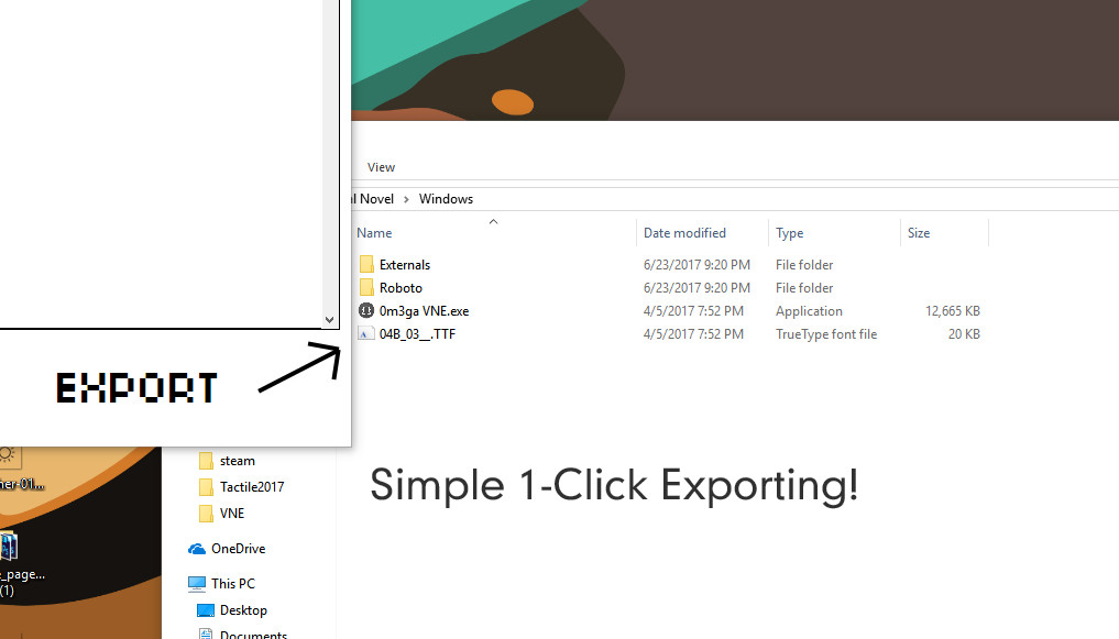 Visual Novel Engine - Export Pack screenshot 1