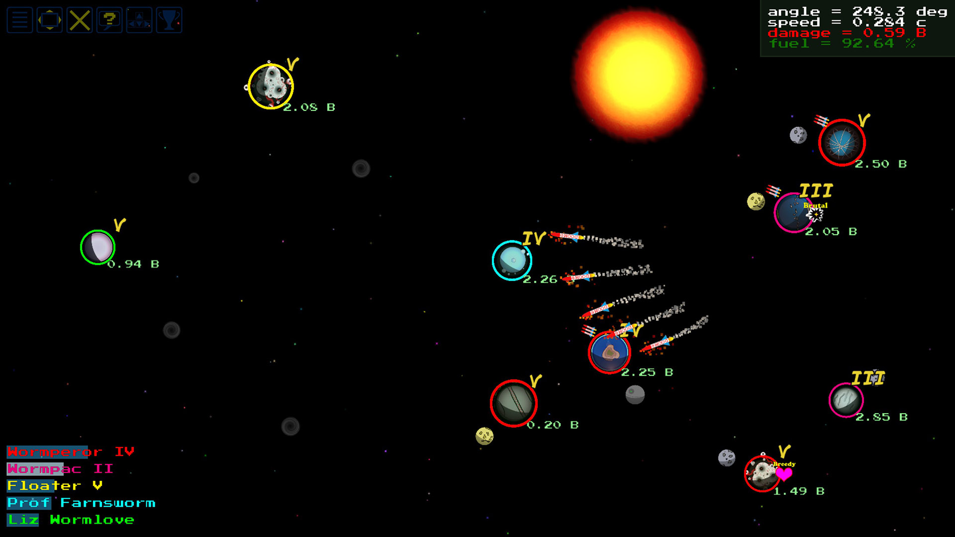 SpaceWorms screenshot 6