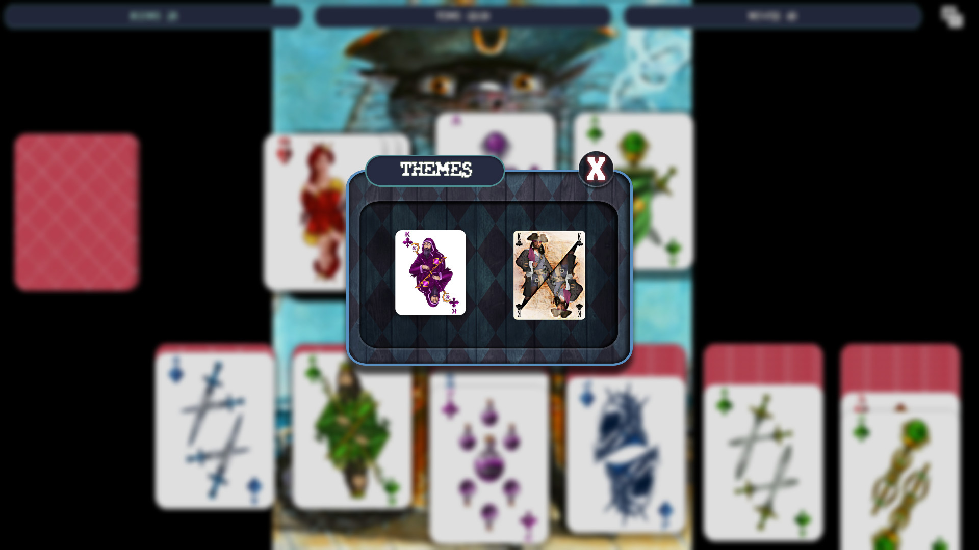 Solitaire - Cat Pirate Portrait screenshot 5