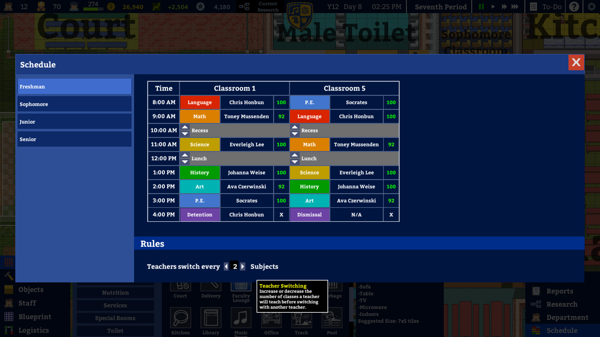 Academia : School Simulator screenshot 18