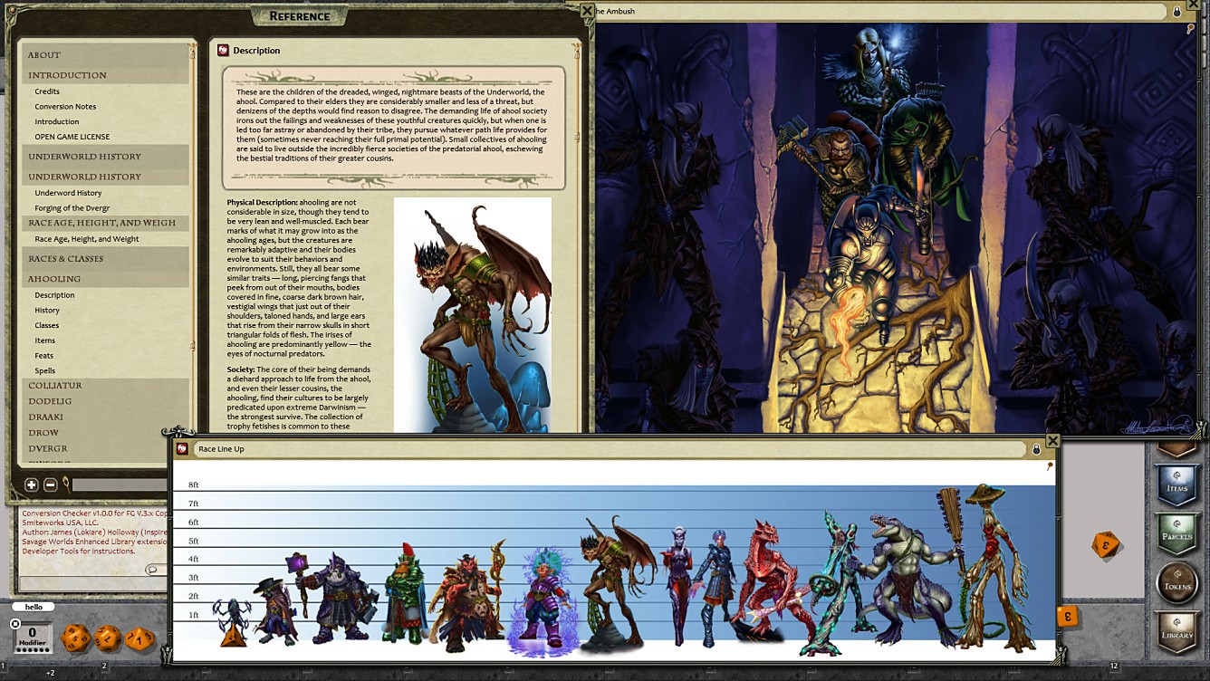 Fantasy Grounds - Underworld Races & Classes (PFRPG) screenshot 4