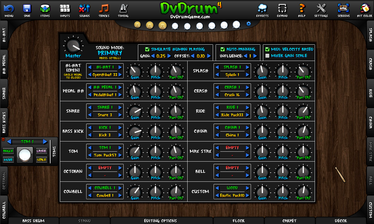 DvDrum - Tom Sound Pack screenshot 1