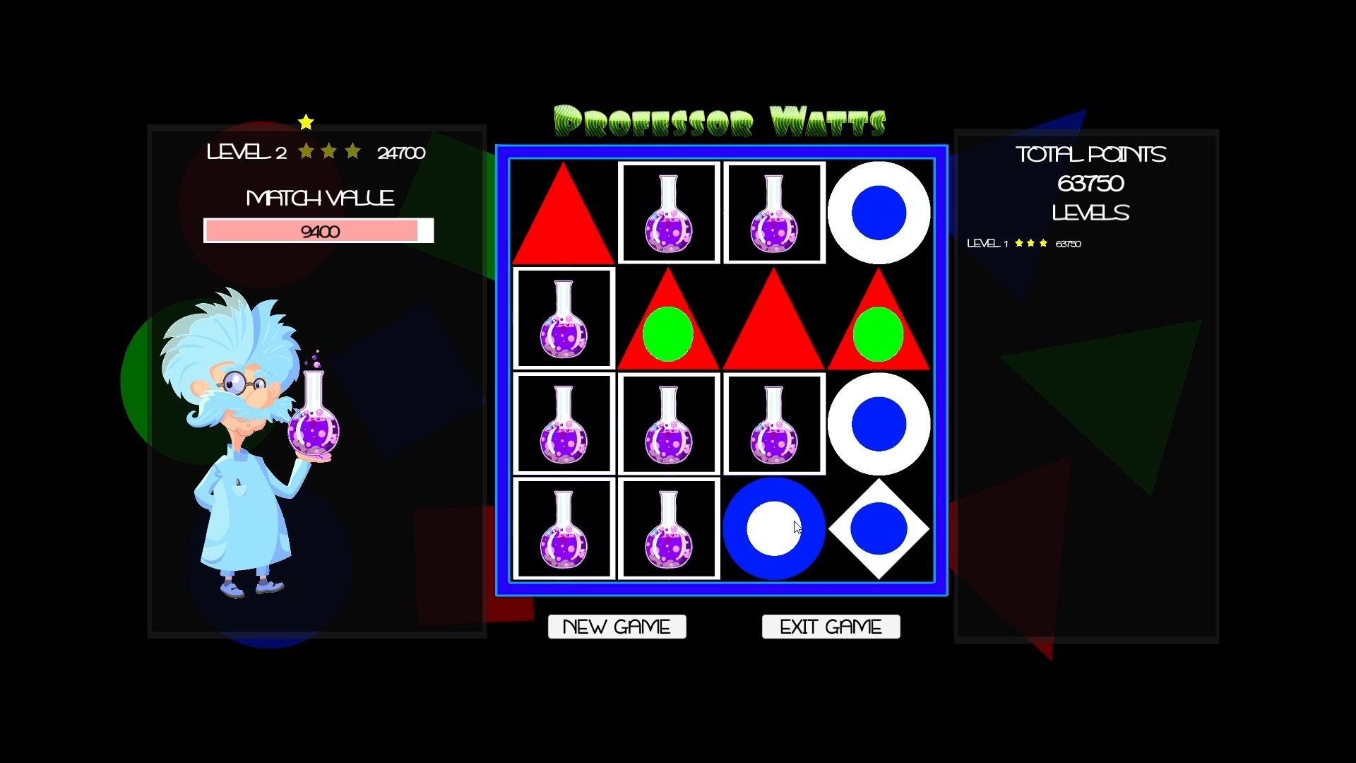 Professor Watts: Memory Match screenshot 2