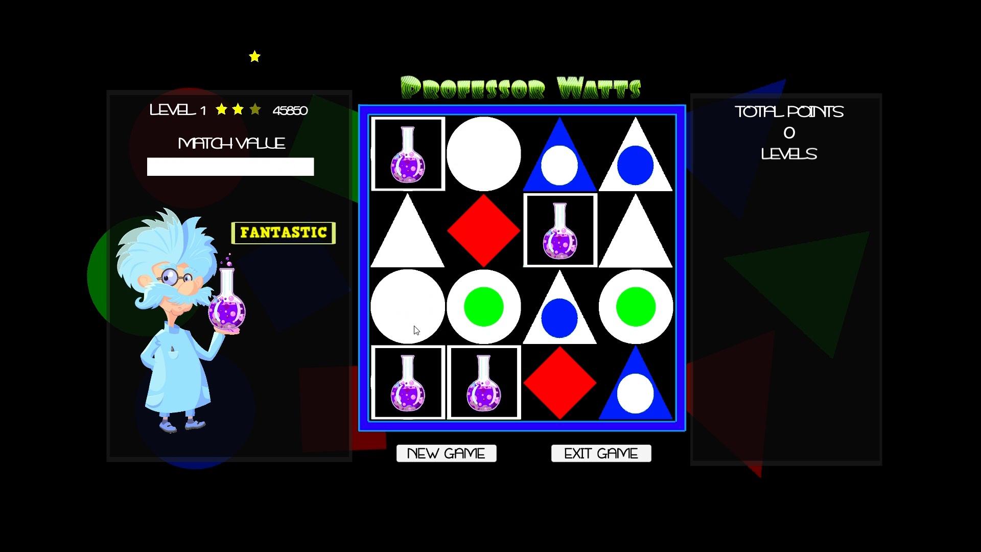 Professor Watts: Memory Match screenshot 1