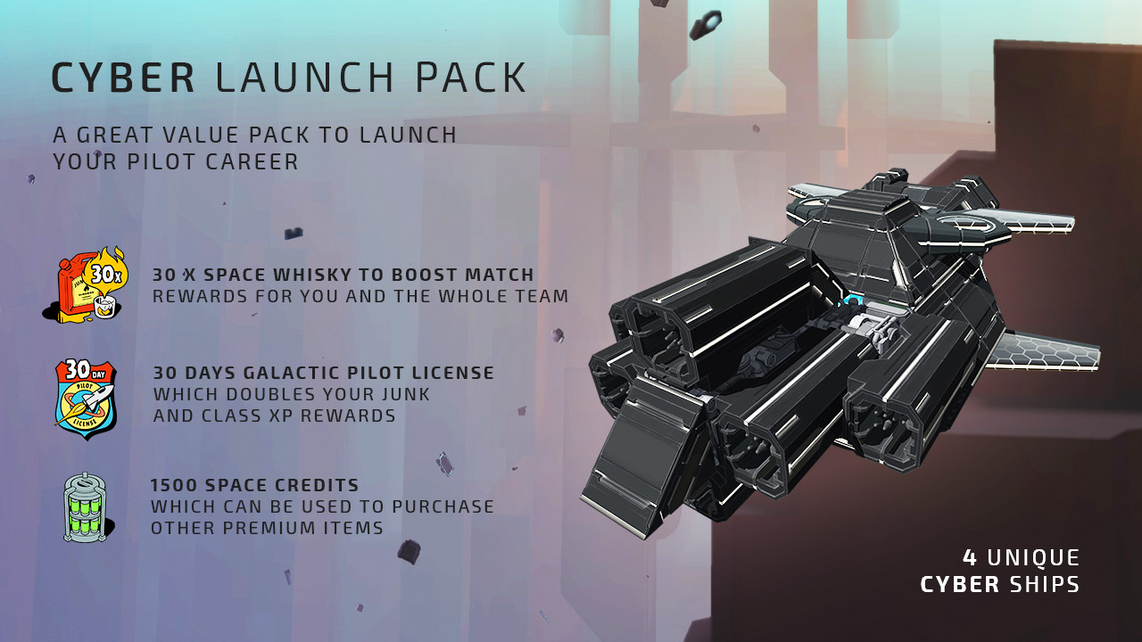 Galactic Junk League - Cyber Launch Pack screenshot 1