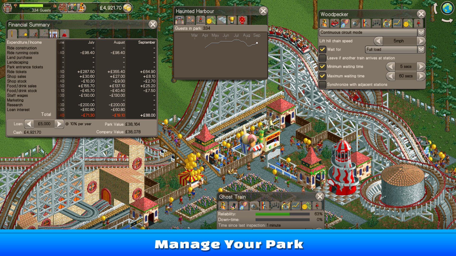 过山车大亨 经典版-RollerCoaster Tycoon Classic-游戏图片-好玩客