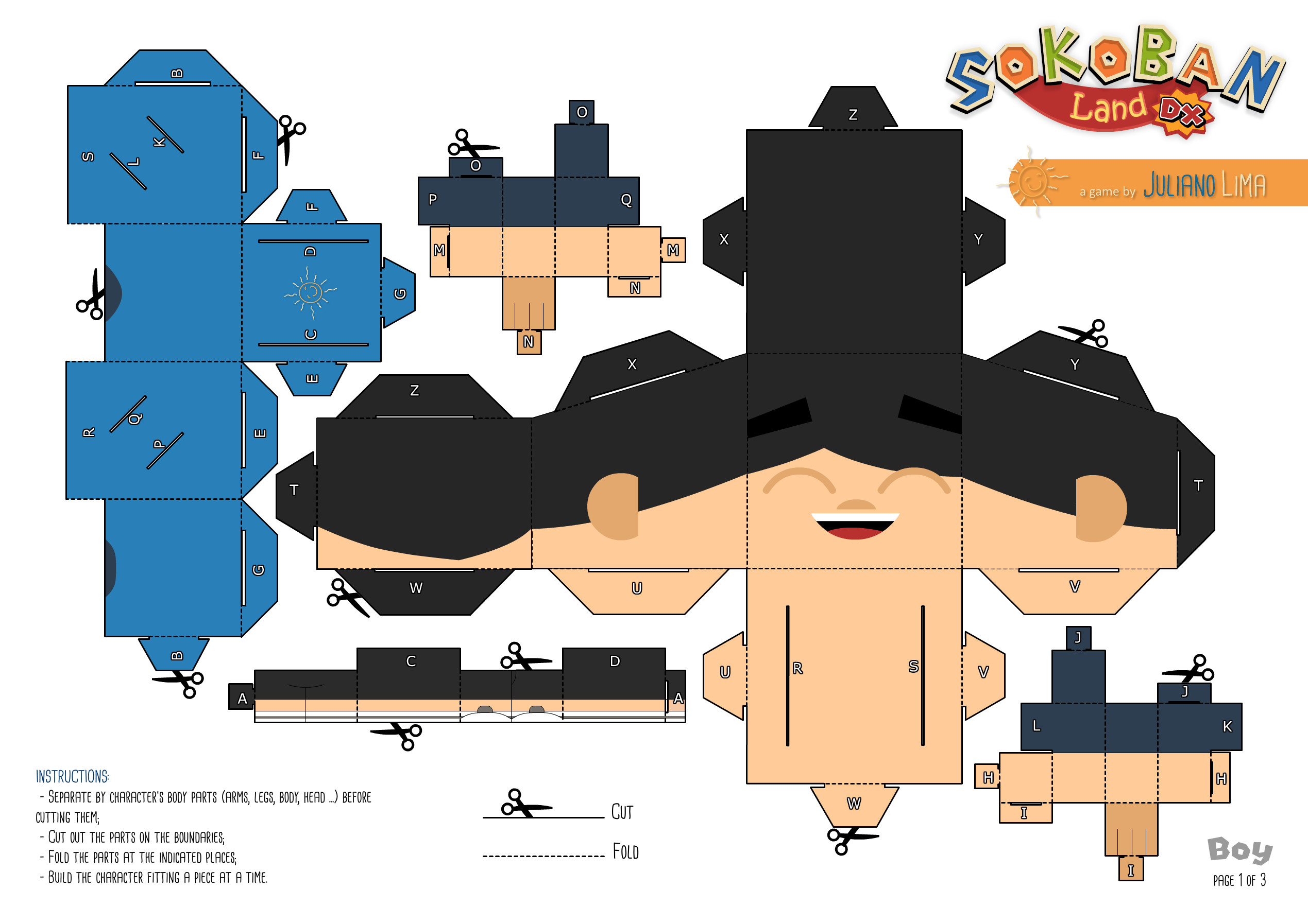 Sokoban Land DX - PaperToys screenshot 1