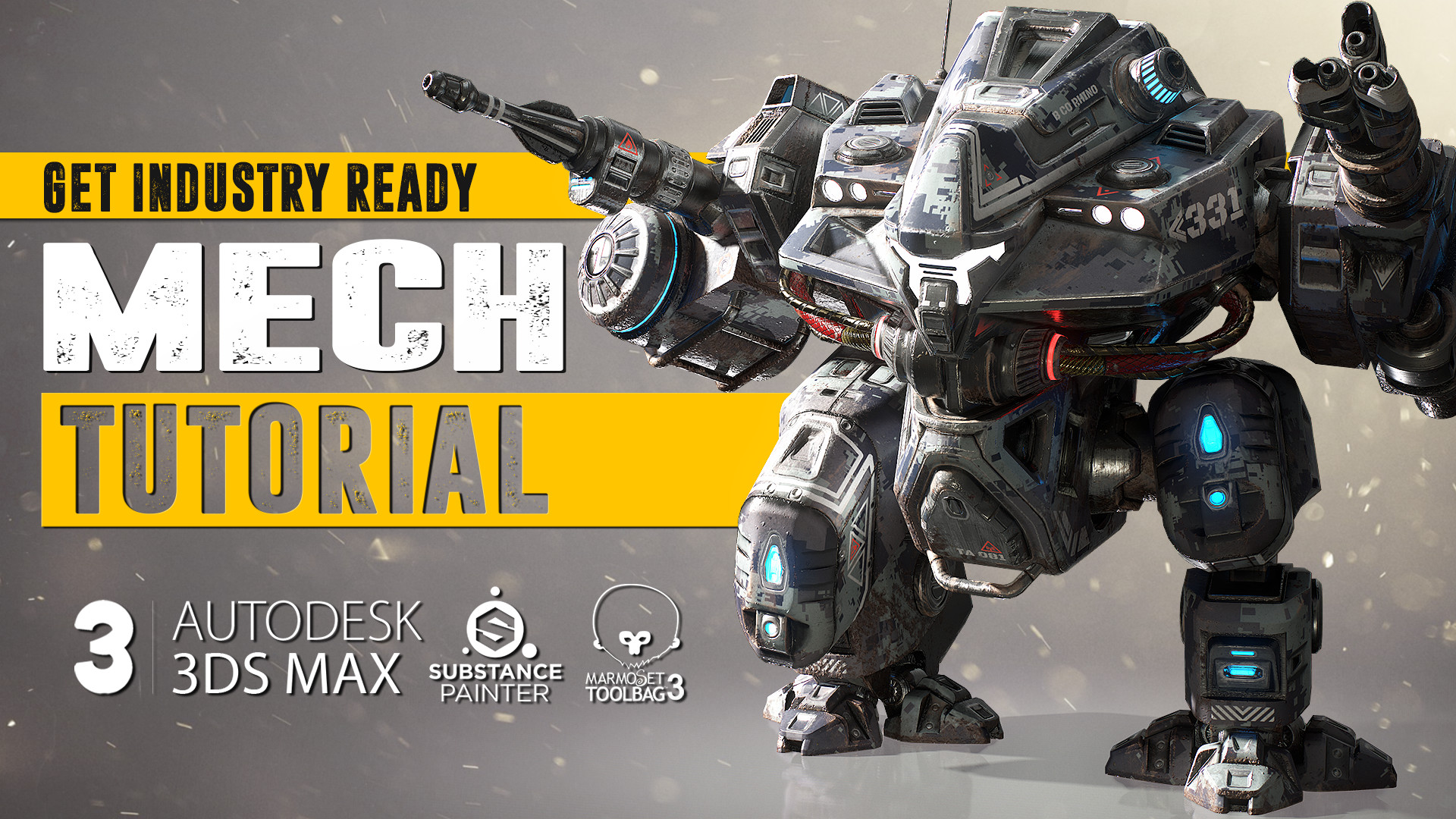 Mech Tutorial - 3Ds Max & Substance Painter screenshot 15