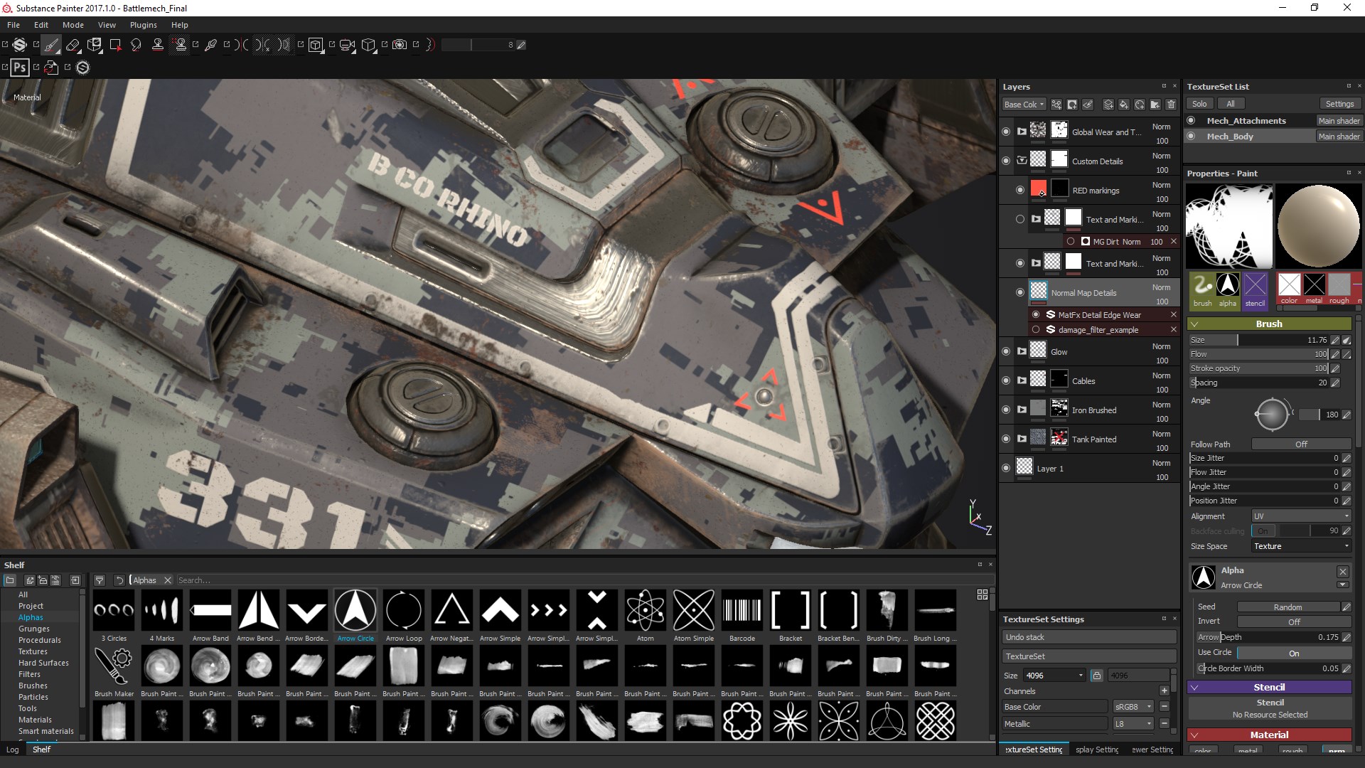 Mech Tutorial - 3Ds Max & Substance Painter screenshot 11