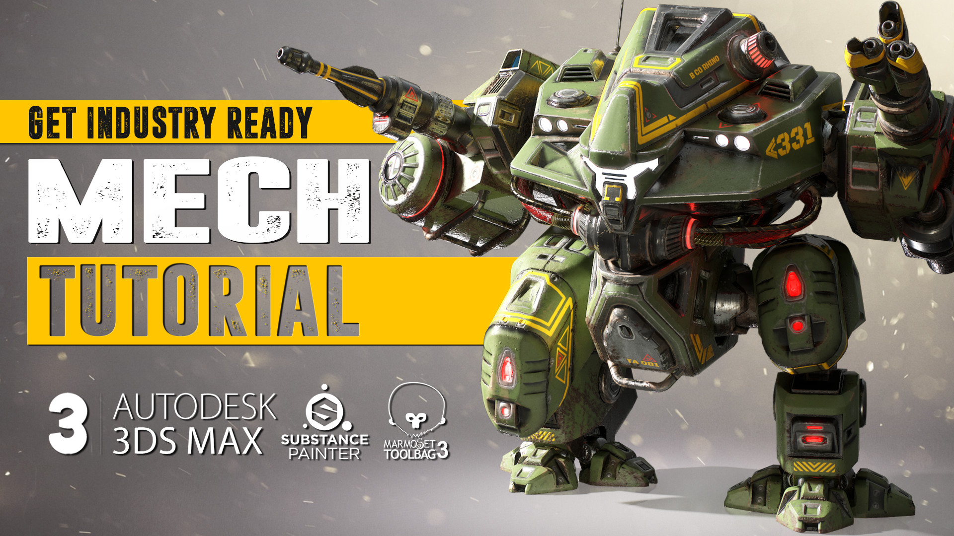 Mech Tutorial - 3Ds Max & Substance Painter screenshot 16