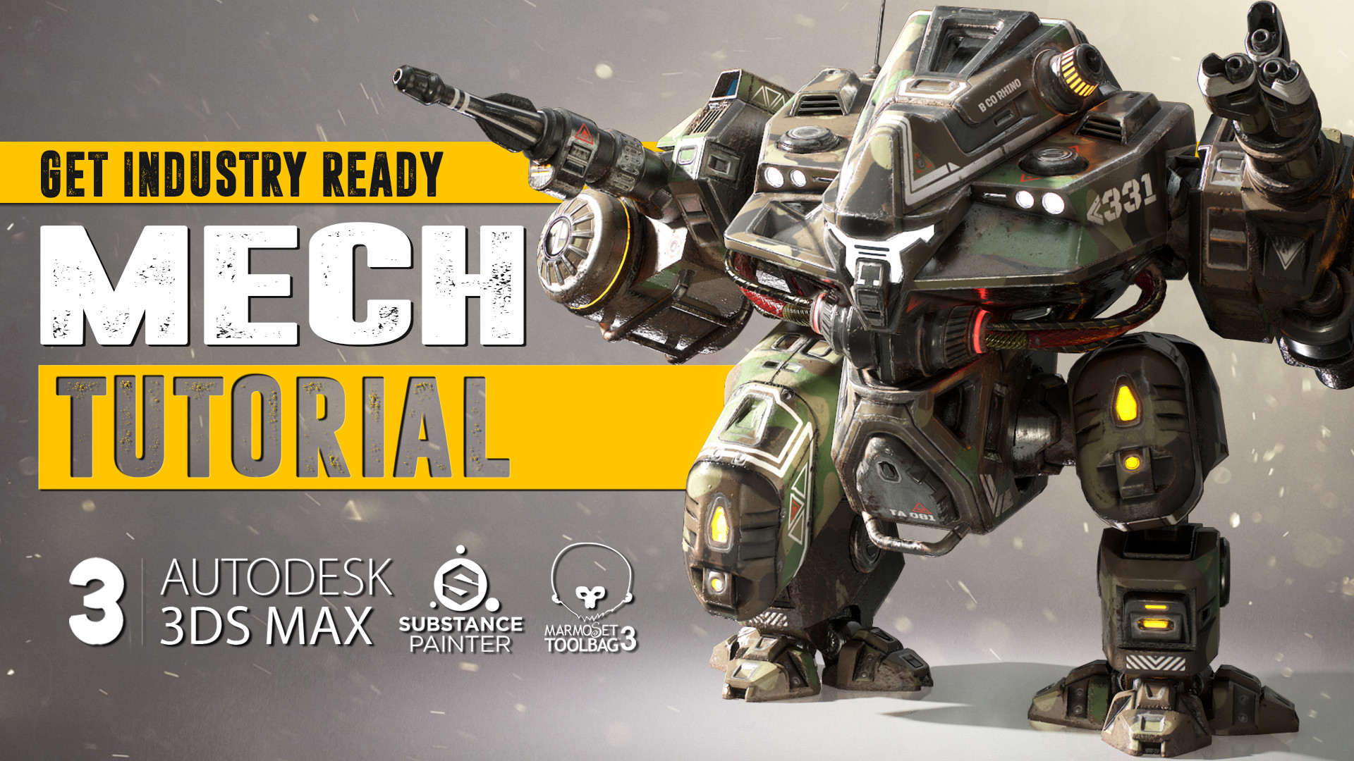 Mech Tutorial - 3Ds Max & Substance Painter screenshot 17