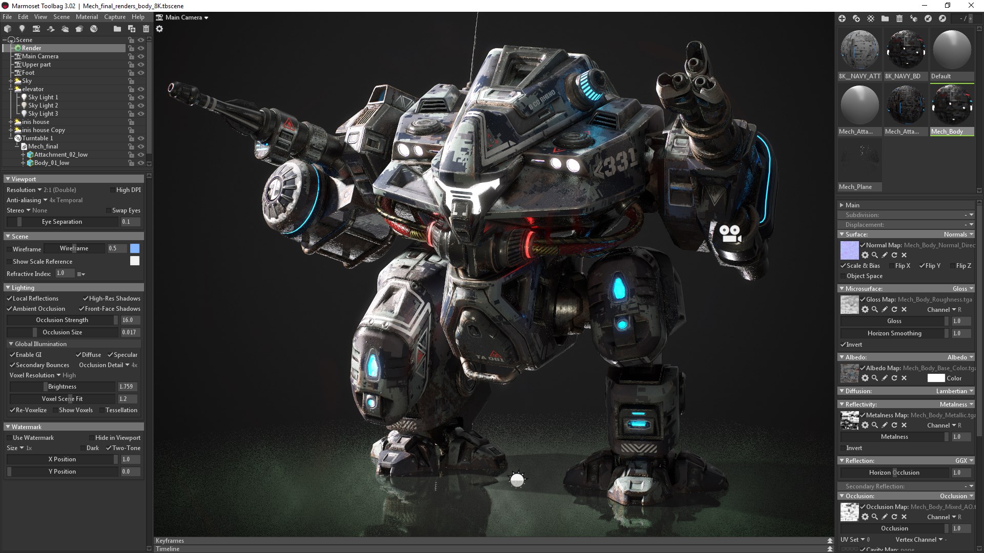 Mech Tutorial - 3Ds Max & Substance Painter screenshot 13