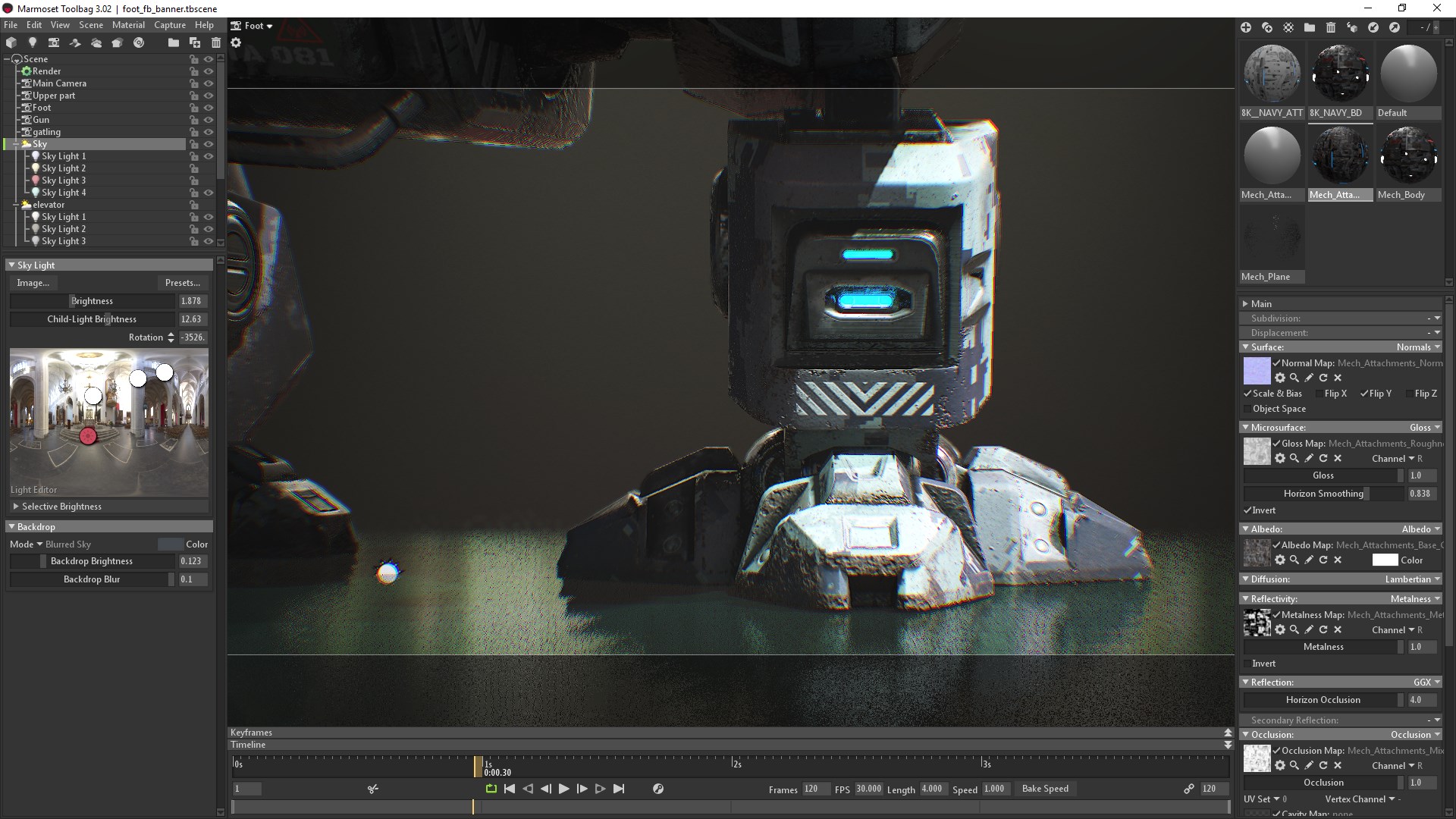 Mech Tutorial - 3Ds Max & Substance Painter screenshot 12