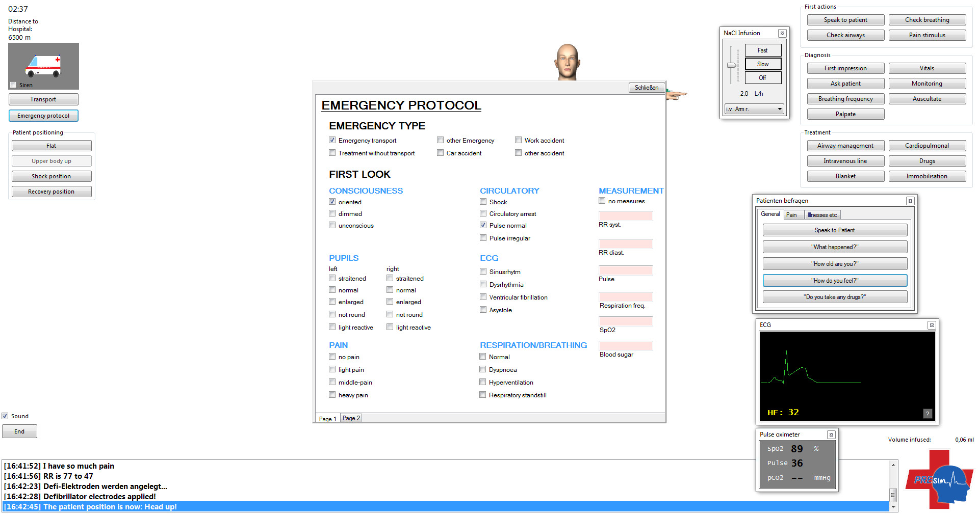 PRESim screenshot 1