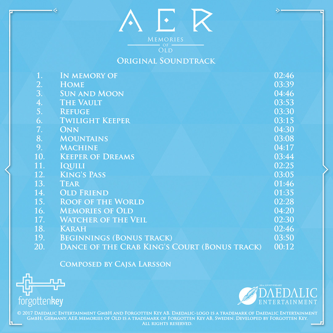 AER Memories of Old Soundtrack screenshot 2