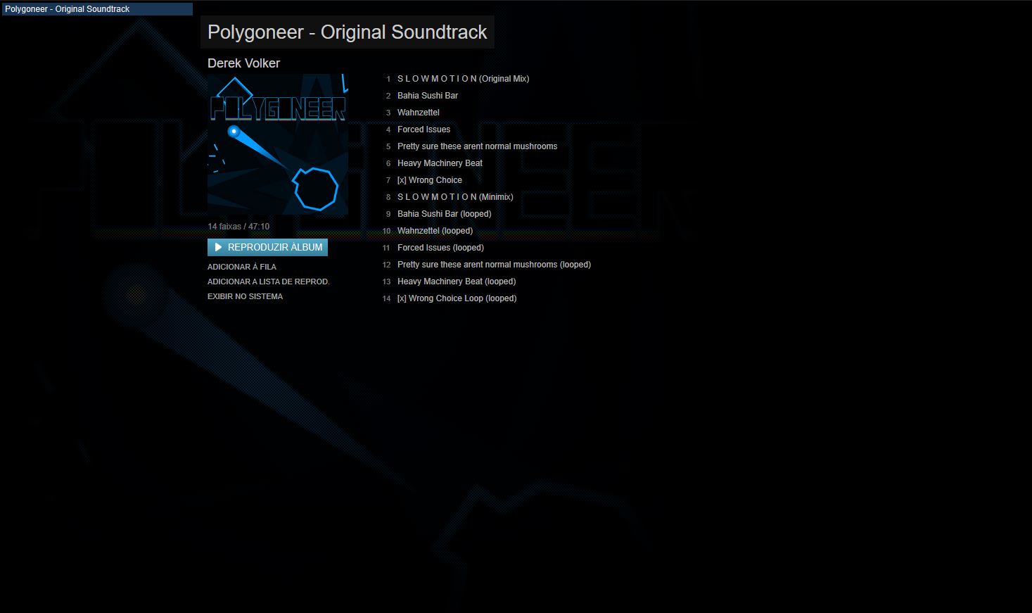 Polygoneer: Original Soundtrack screenshot 1