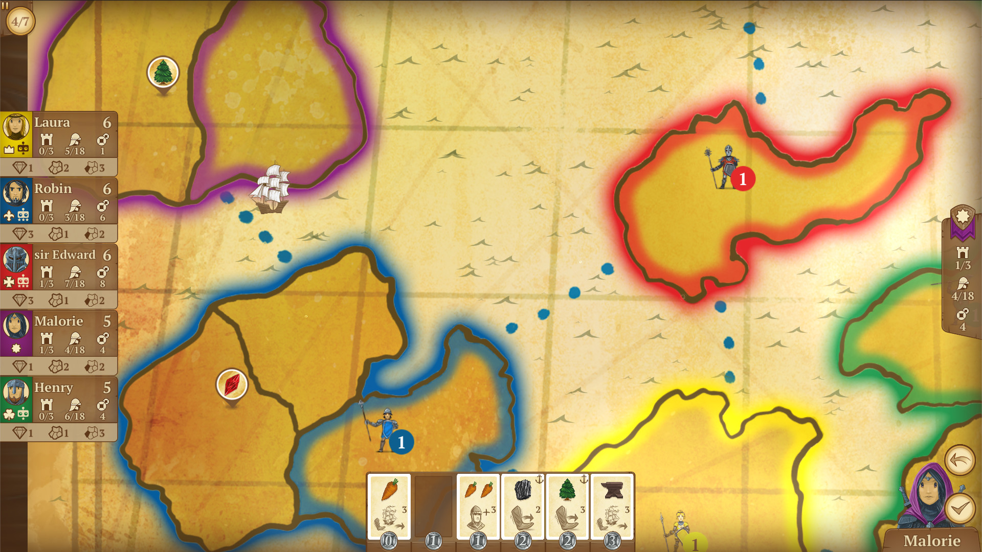 Eight-Minute Empire: Archipelago of Azra Map screenshot 1