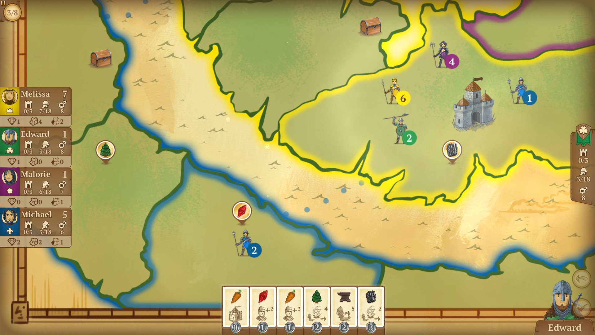 Eight-Minute Empire: Starfall Crater Map screenshot 1