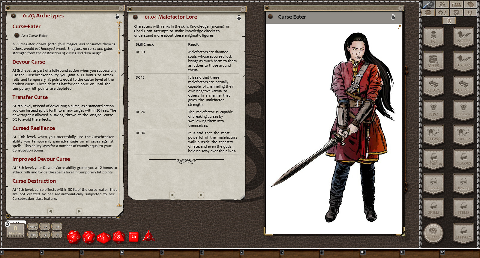 Fantasy Grounds - The Malefactor Class: Revised & Expanded (5E) screenshot 1