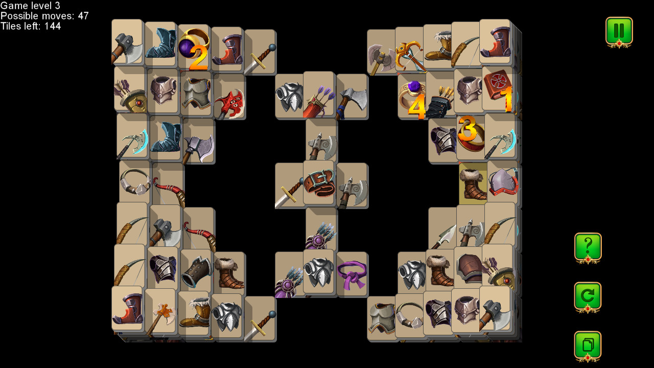 Weapon and Armor: Mahjong screenshot 3
