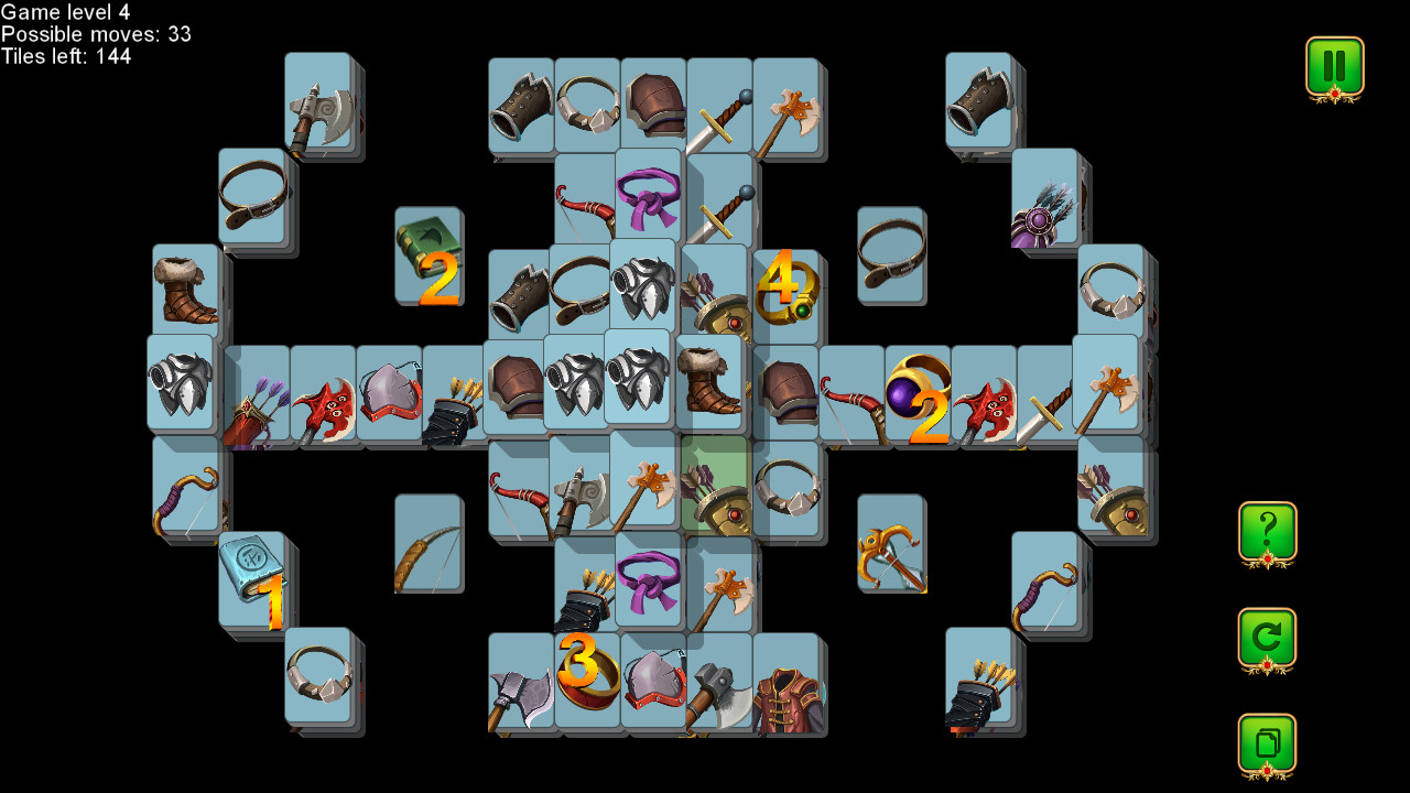 Weapon and Armor: Mahjong screenshot 4