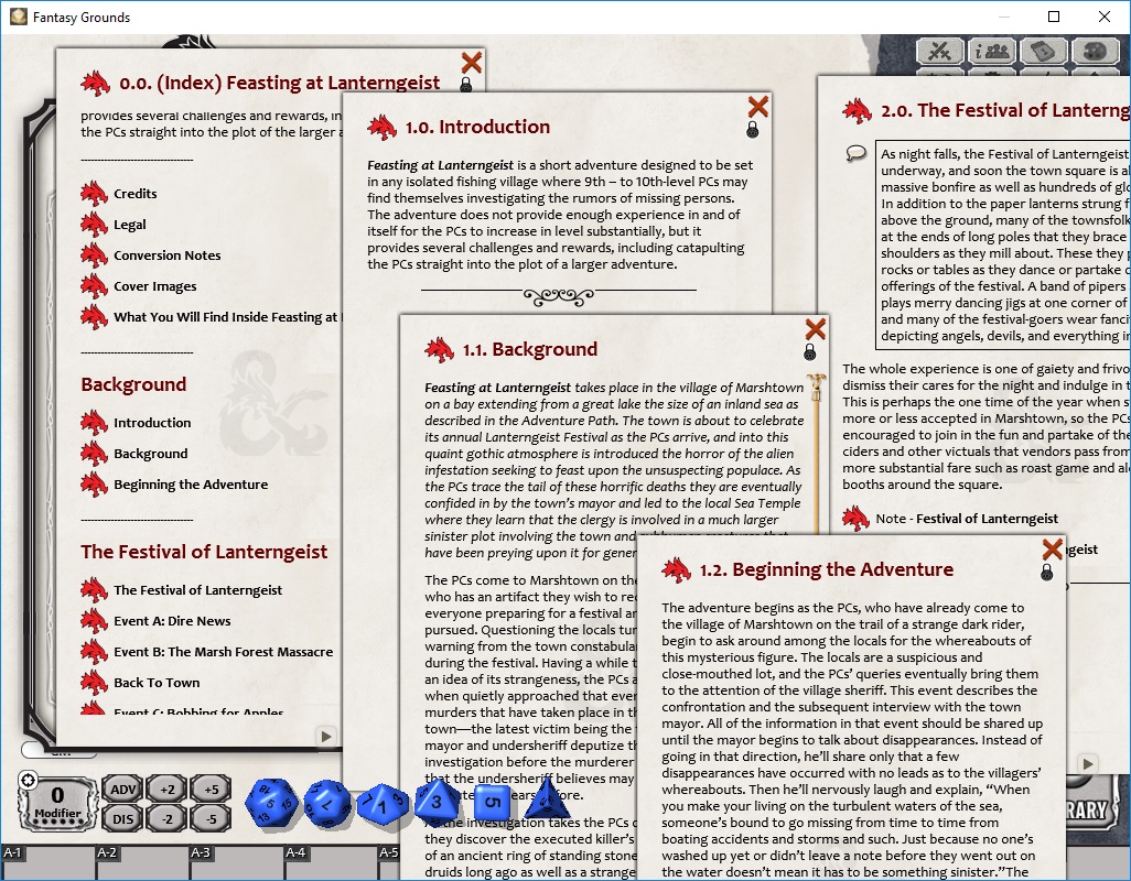 Fantasy Grounds - Feasting at Lanterngeist (5E) screenshot 3