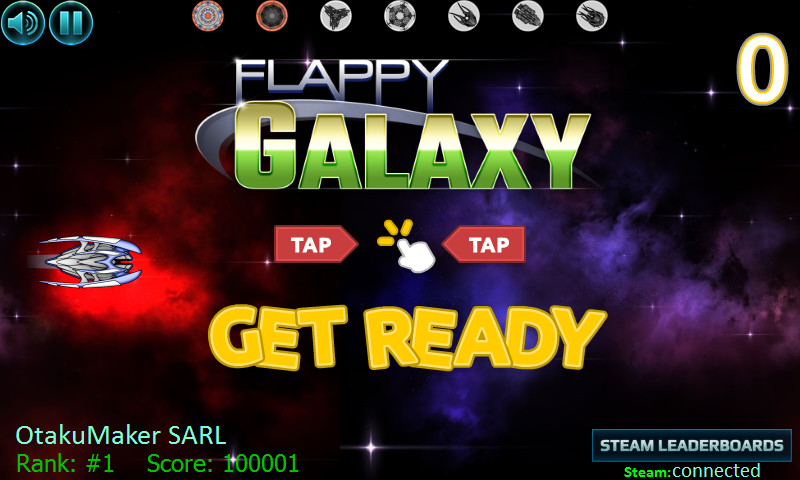 Flappy Galaxy screenshot 2