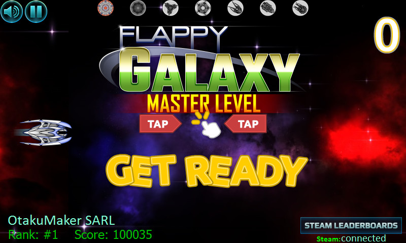 Flappy Galaxy : Master Level screenshot 2