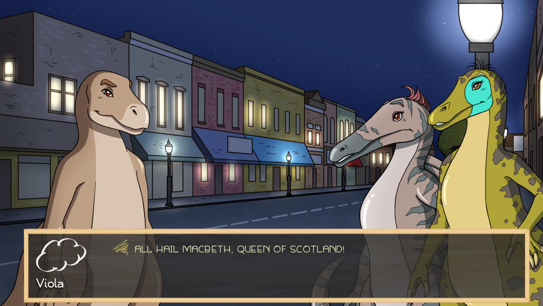 Paper Shakespeare, Charity Outfit Pack: Dino DNA screenshot 3