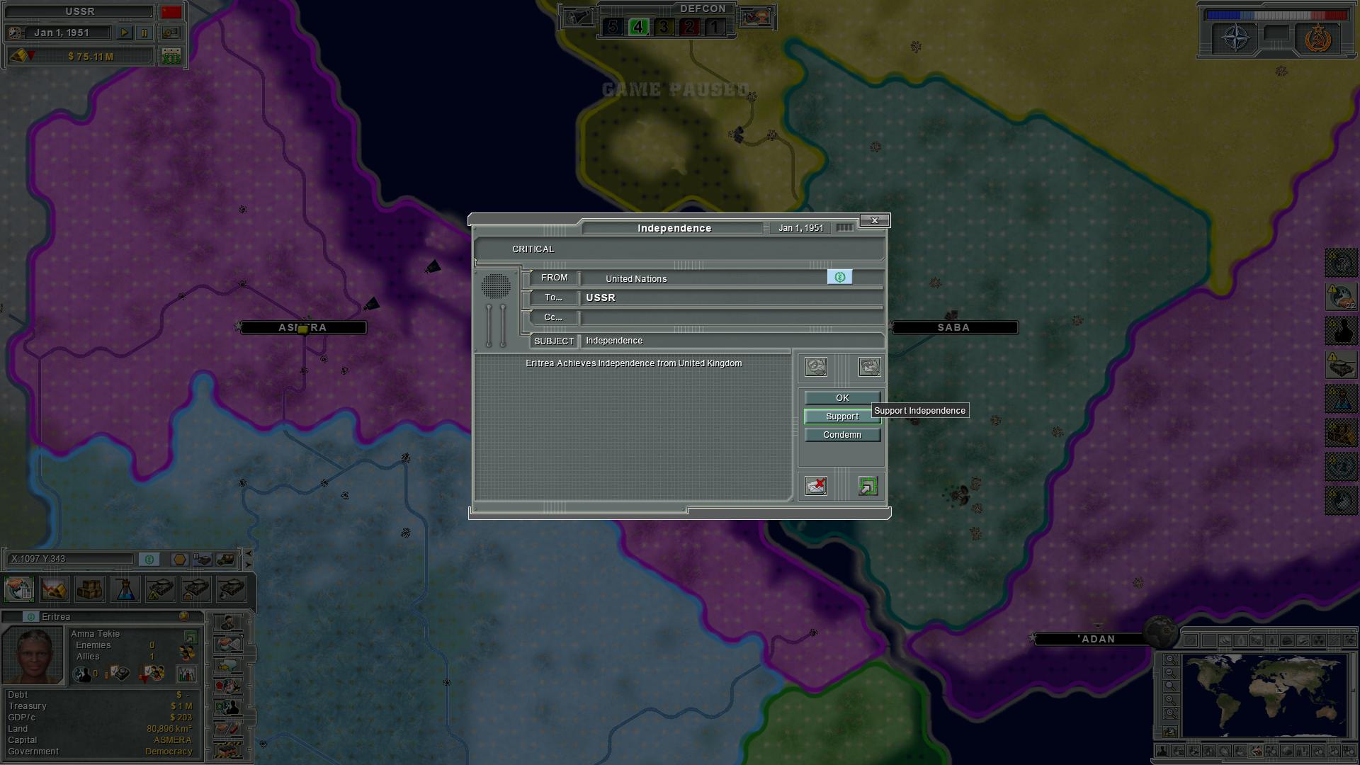 Supreme Ruler: Cold War screenshot 9