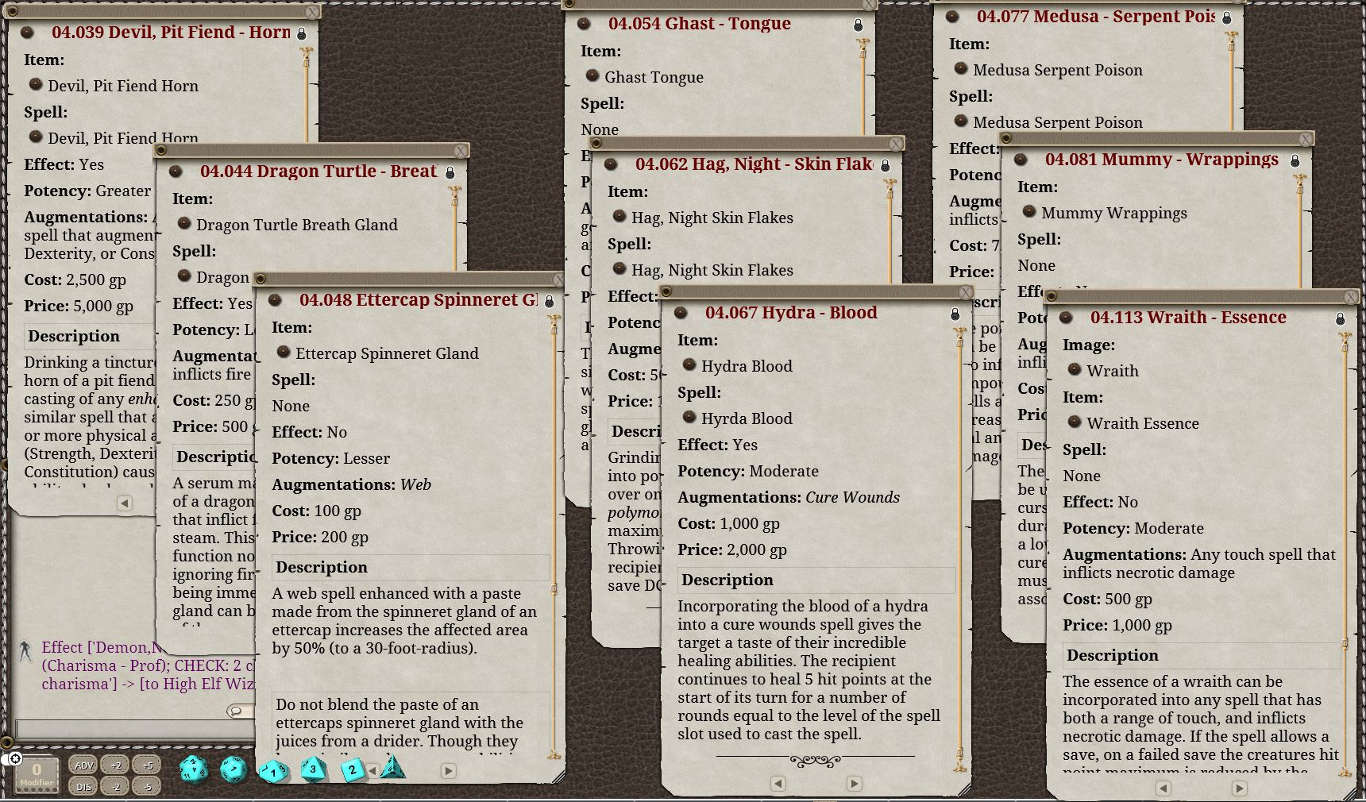 Fantasy Grounds - Creature Components Volume 1 (5E) screenshot 4