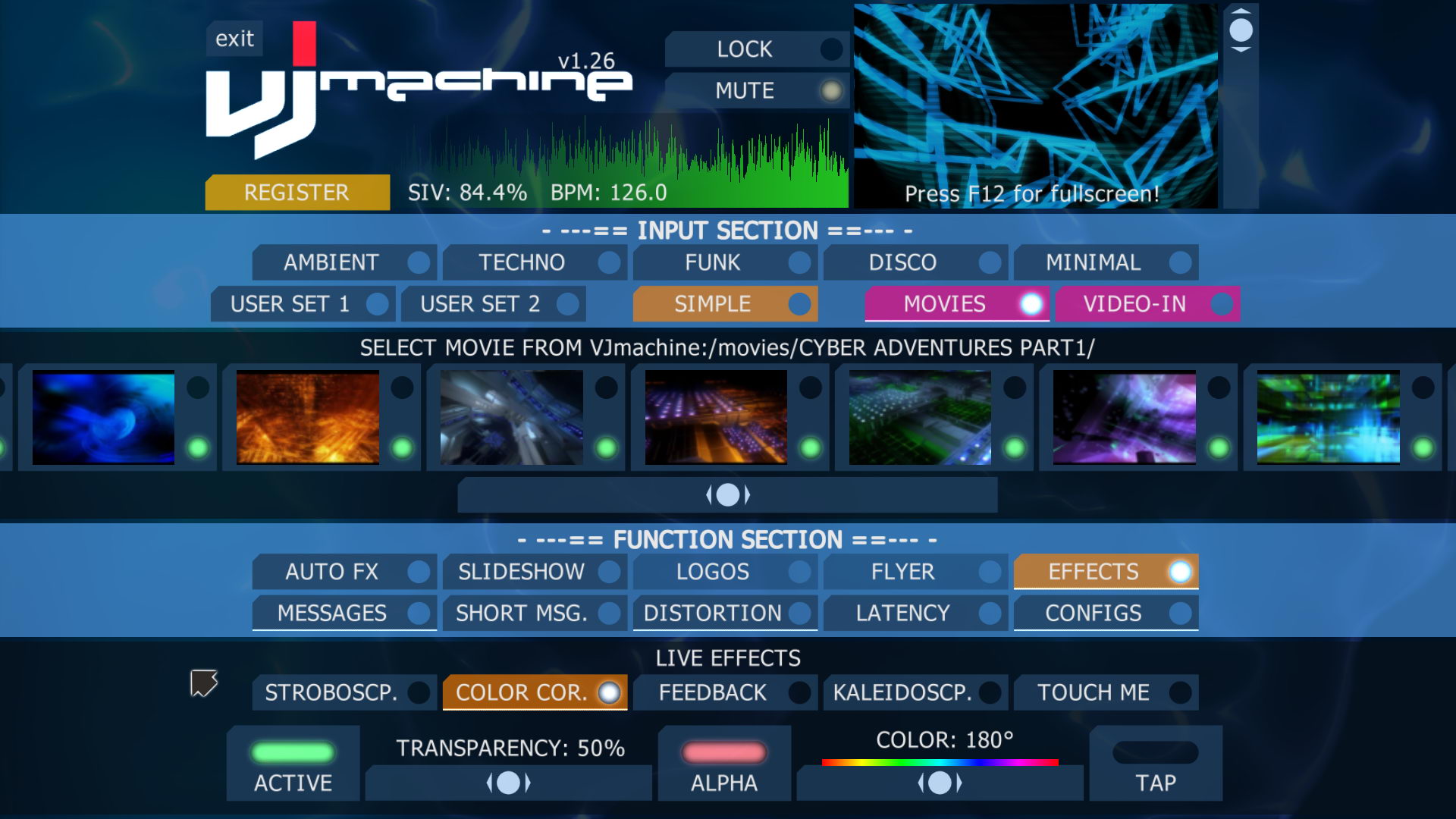 VJmachine Home screenshot 1