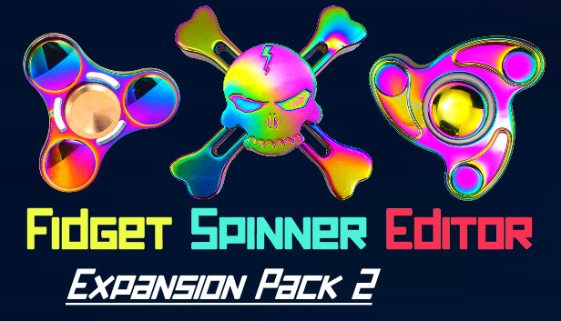 Rainbow skull fidget spinner deals