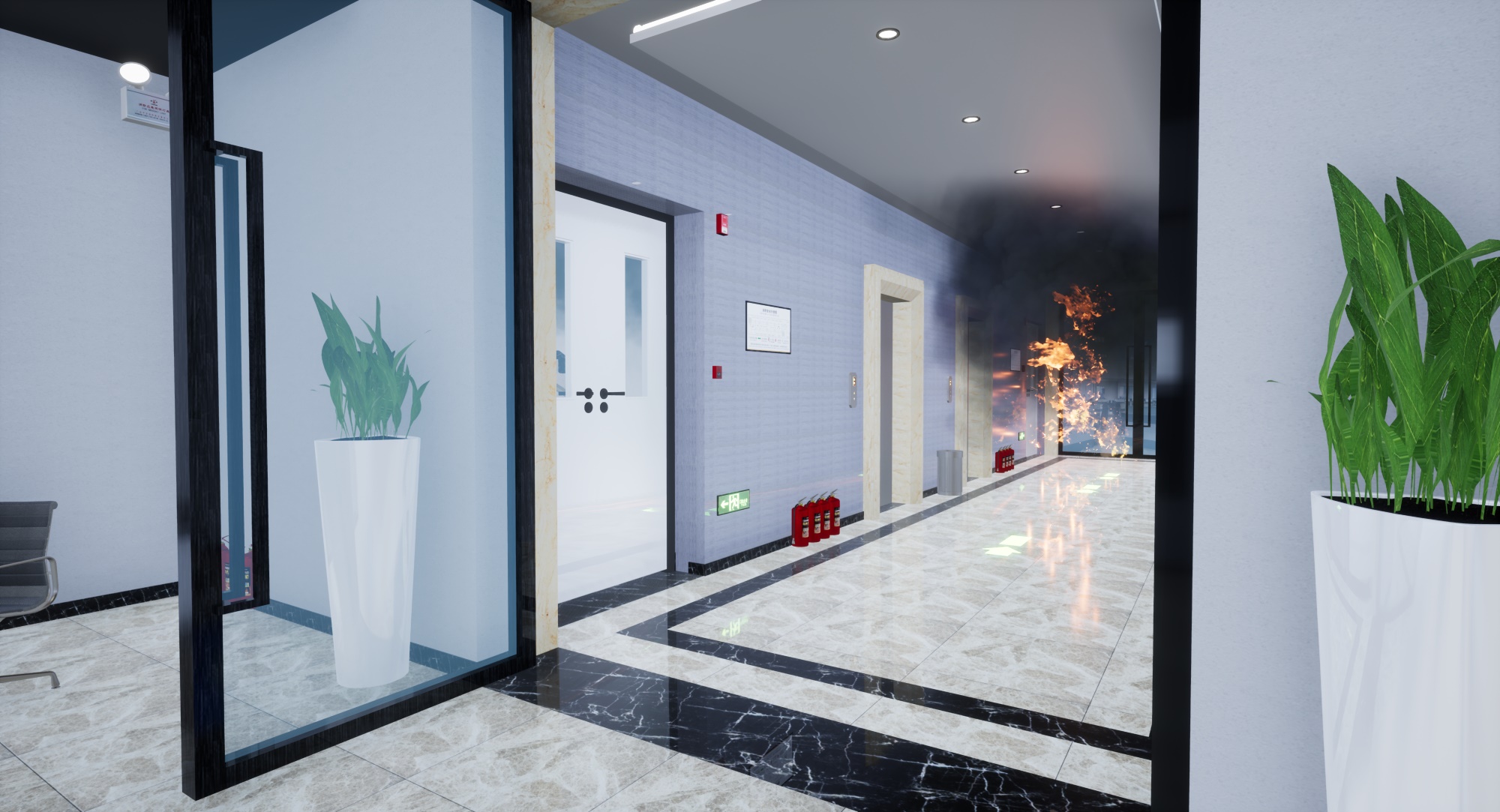VR火灾逃生应急演练(VR fire emergency simulation system) screenshot 3