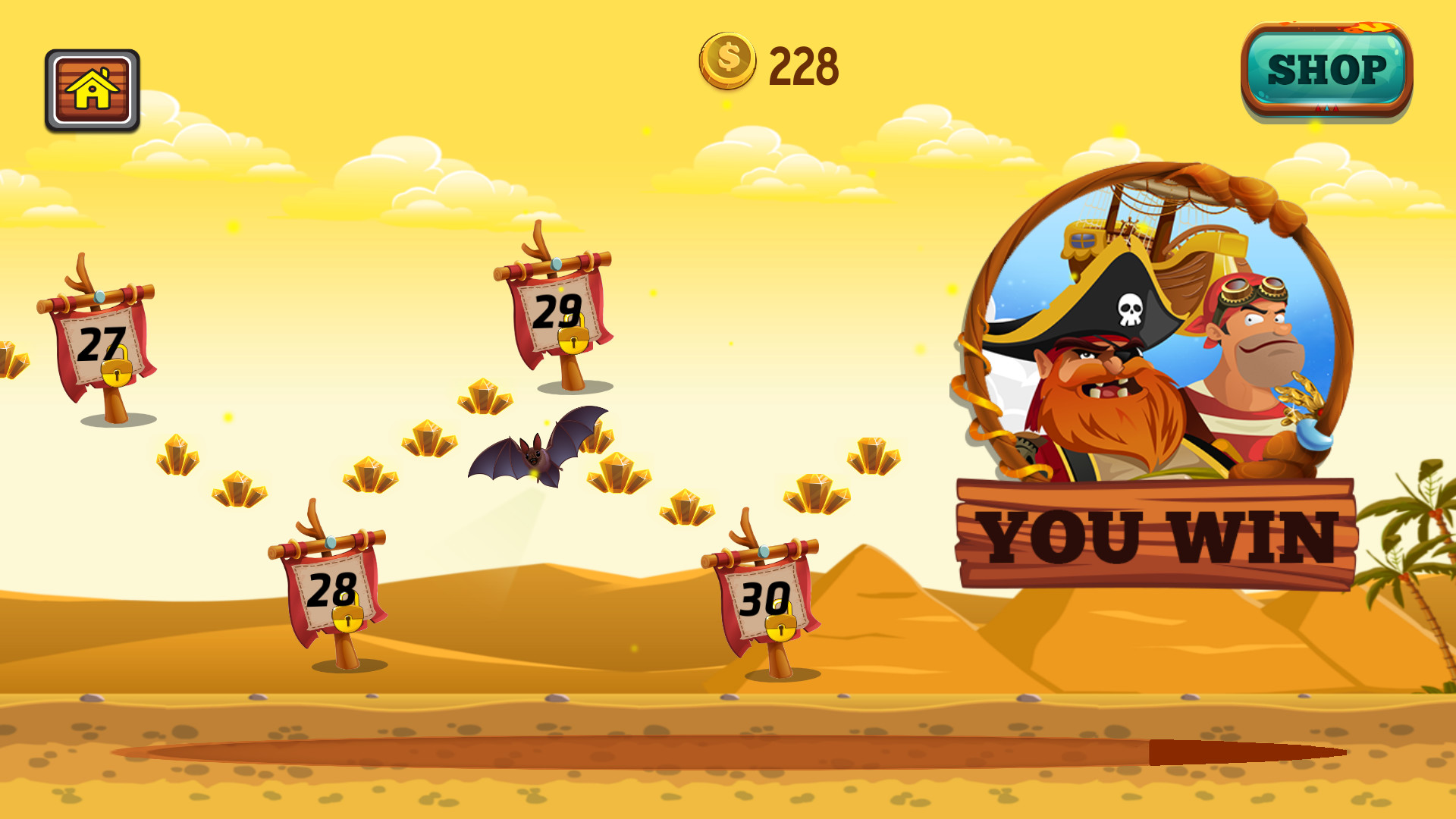 Captain vs Sky Pirates - Pyramids screenshot 3