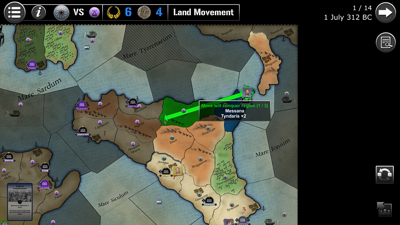 Wars Across the World: Agathocles 312 screenshot 9