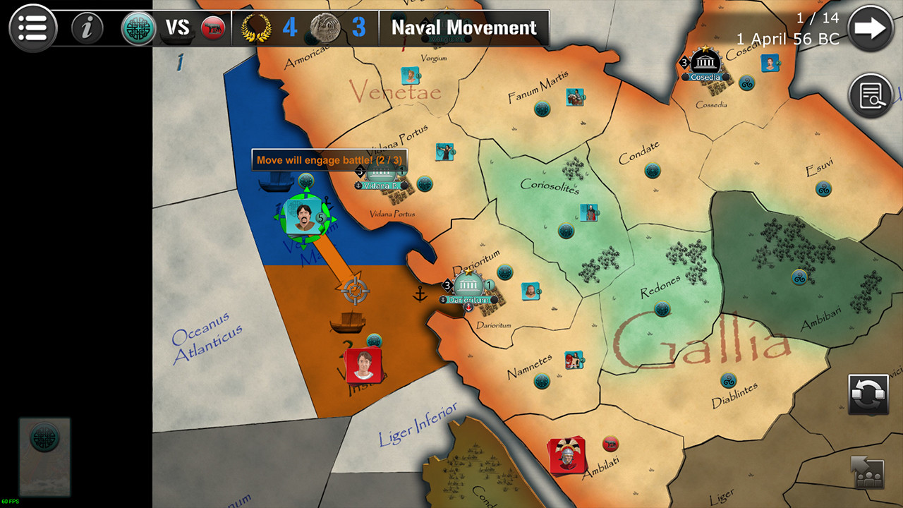 Wars Across the World: Caesar 56 screenshot 3