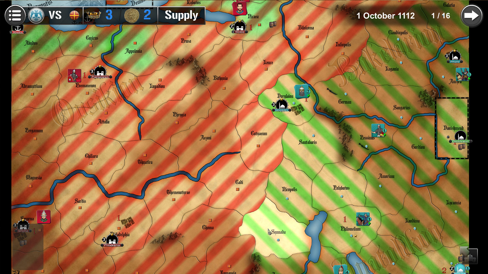 Wars Across the World: Byzantium 1116 screenshot 4