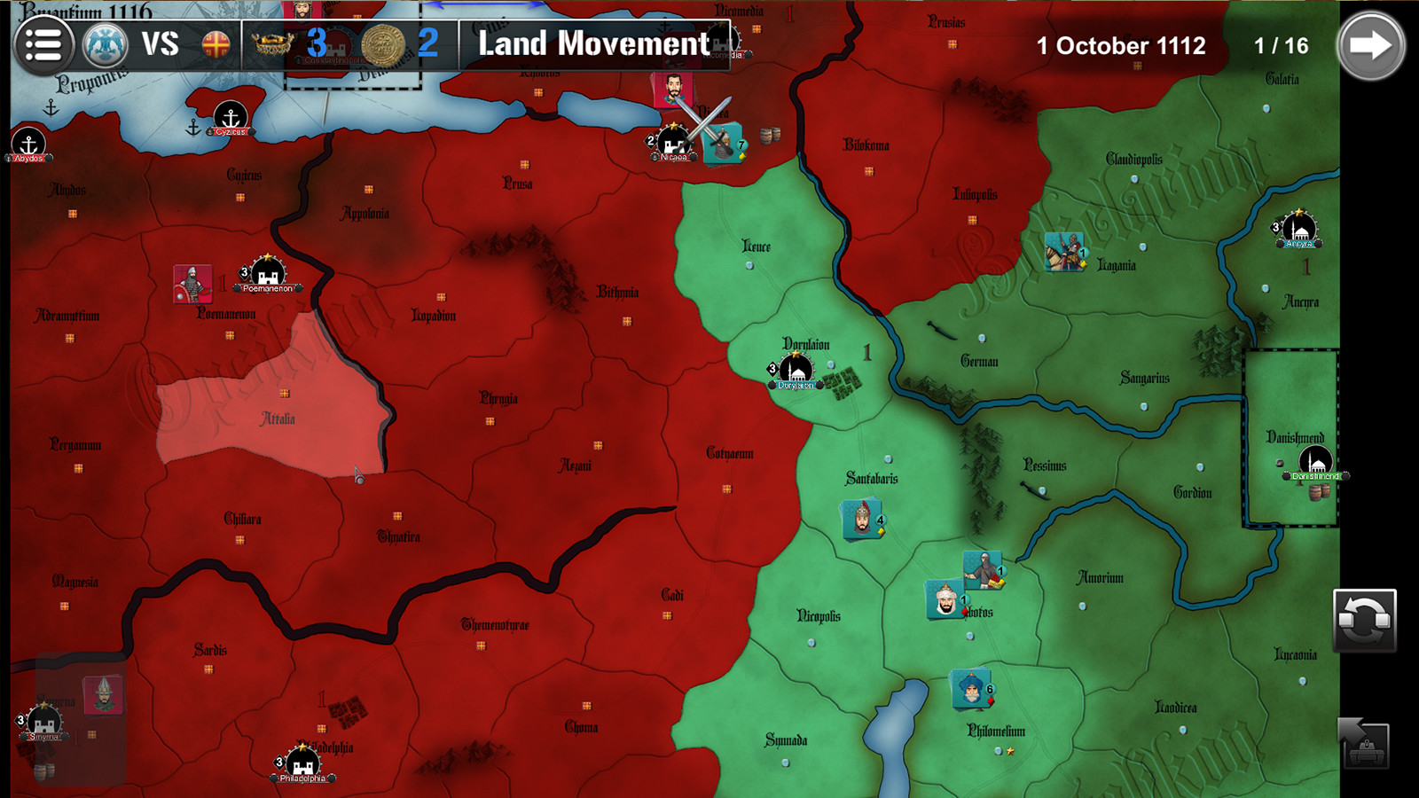 Wars Across the World: Byzantium 1116 screenshot 5