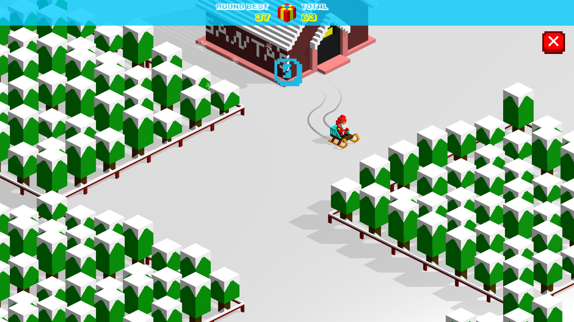 Christmas Race screenshot 1
