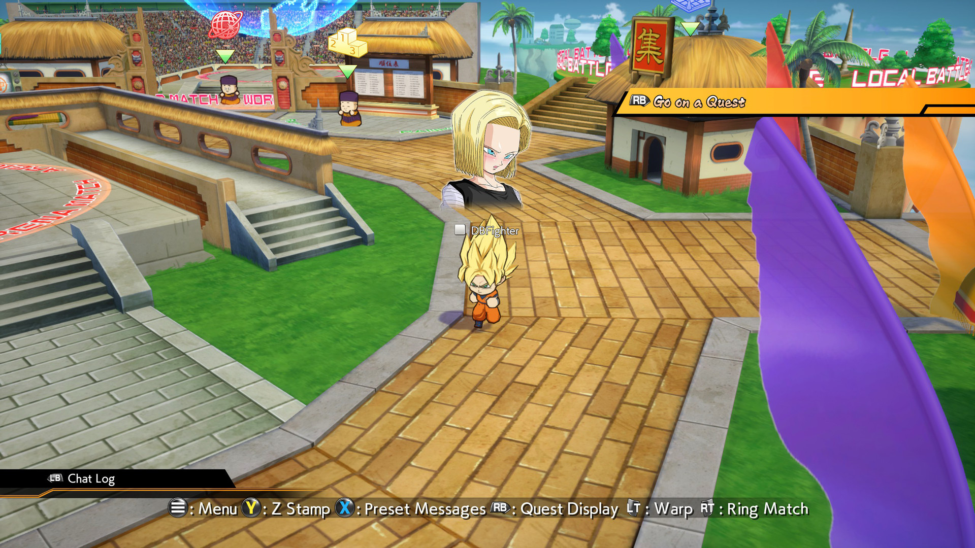 DRAGON BALL FighterZ - Stamps: Girls Pack screenshot 2